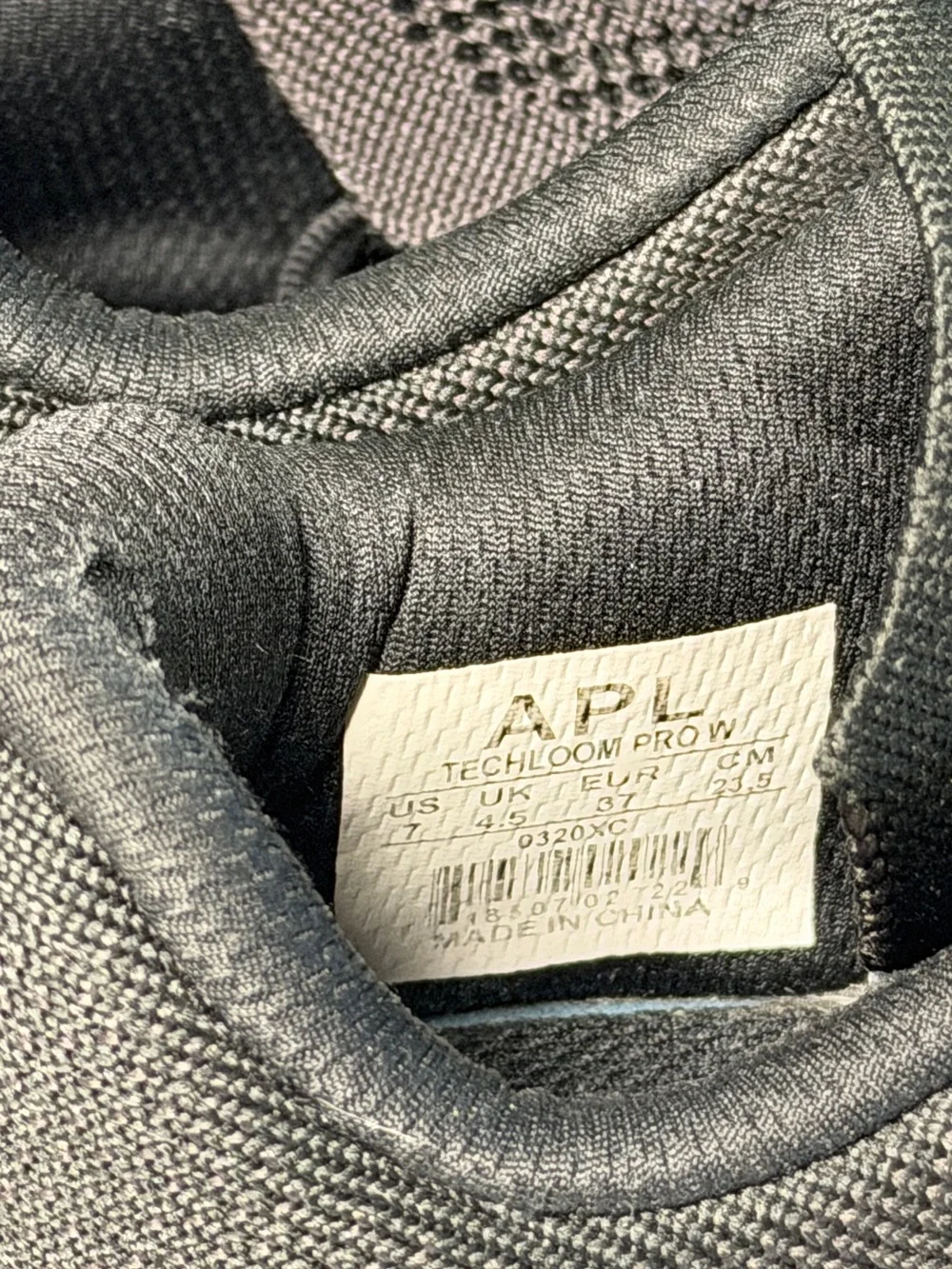 APL TechLoom Pro Black Knit Athletic Sneakers Women’s Size 7